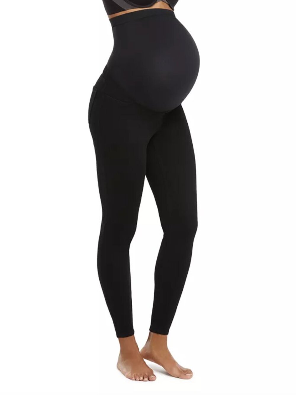 SPANX NWT Mama Maternity Jean-ish Ankle Leggings in Black, size XS